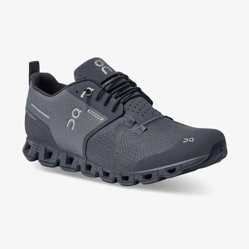 On Running Men's Cloud Waterproof shoe in Eclipse/Rock-2