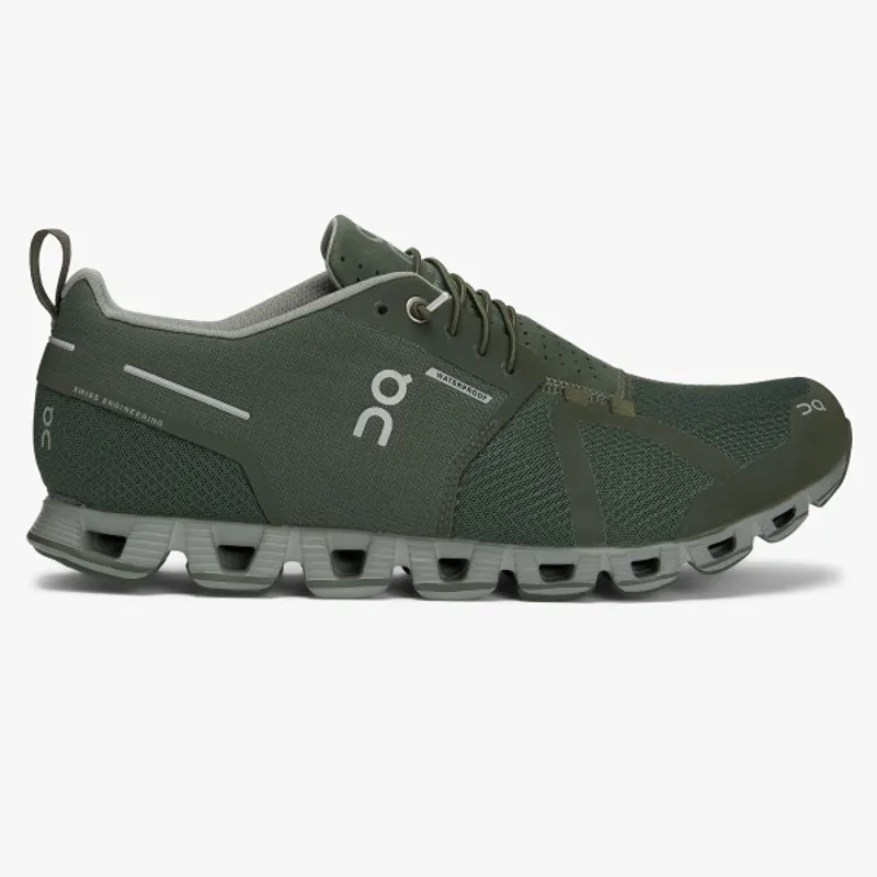 On Running Cloud Waterproof Mens Forest/Lunar