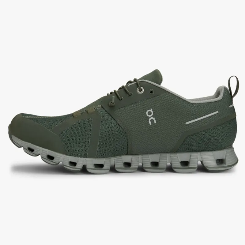 On Running Cloud Waterproof Mens Forest/Lunar-3