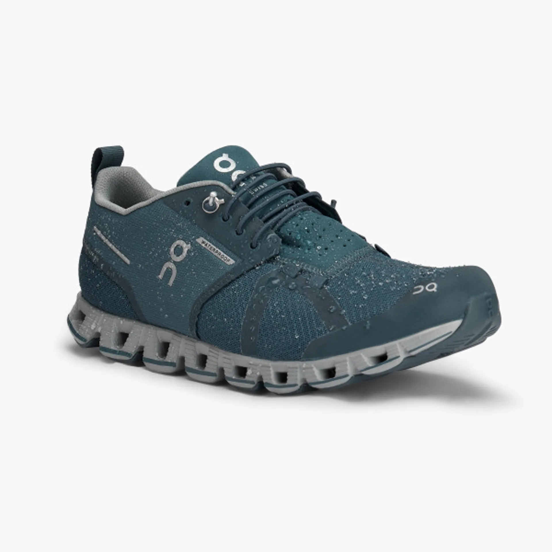 On Running Women s Cloud Waterproof shoe in Storm Lunar