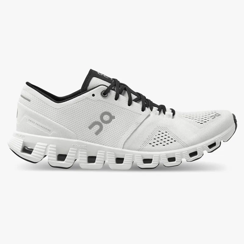 2022 On Running Cloud X Womens Running shoe in White/Blackk