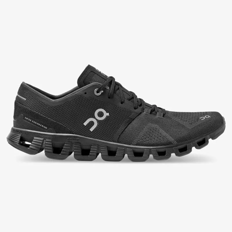 2022 On Running Cloud X Mens Trainer in Black/Asphalt