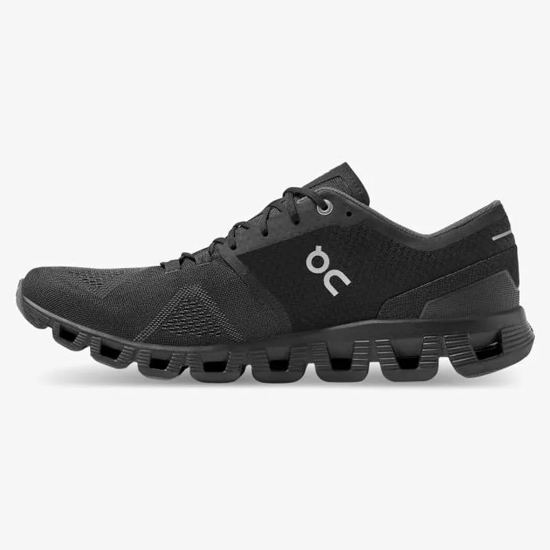 2022 On Running Cloud X Mens Trainer in Black/Asphalt-4
