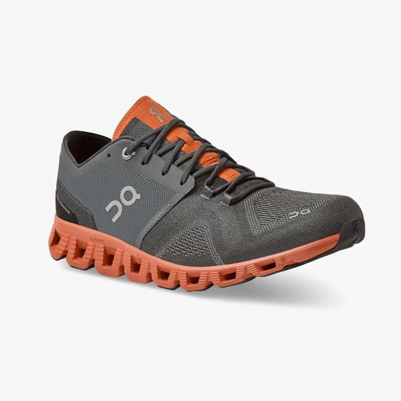 2022 On Running Cloud X Mens Trainer in Rust/Rock-1
