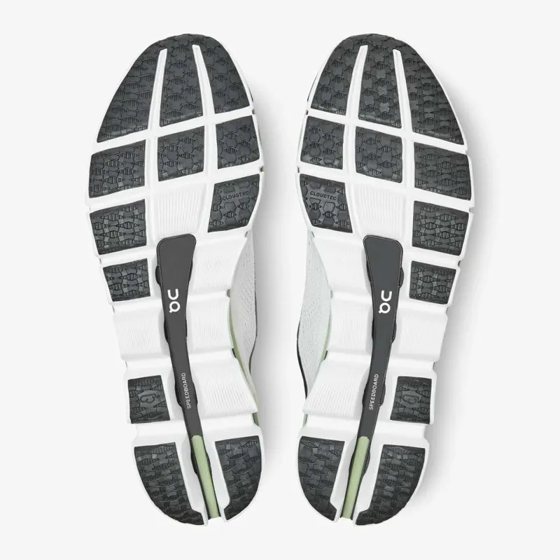 On Running Cloudboom Womens running shoe in White/Black-2