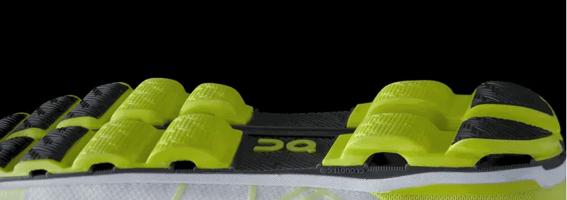 On Running Cloudflash Mens Race Shoe in Neon/White-3