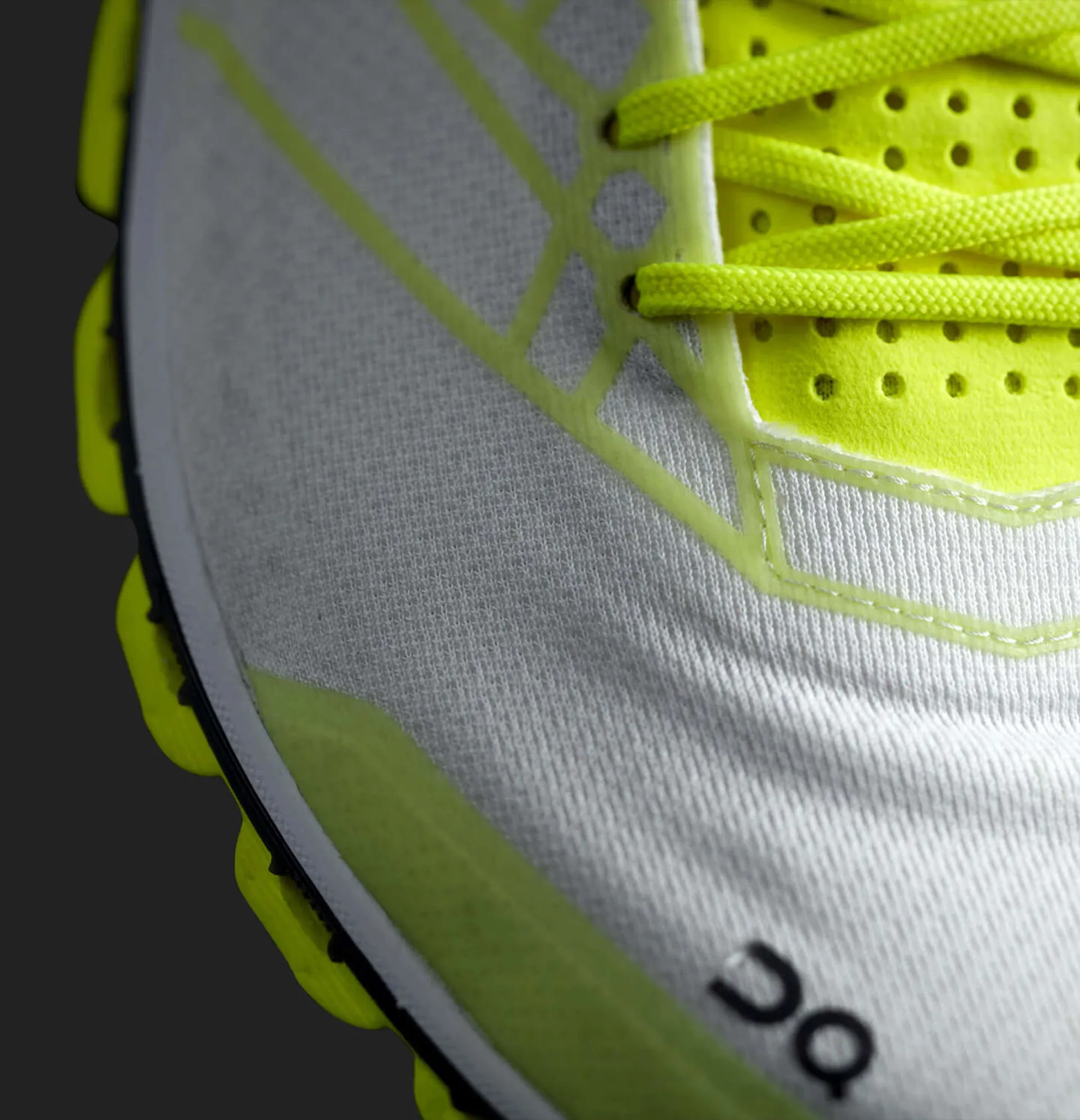On Running Shoes Cloudflash Speed Athletic Sneaker Men 12.5 Neon‎ White Training On Running Cloudflash Mens Race Shoe in Neon/White main image 4