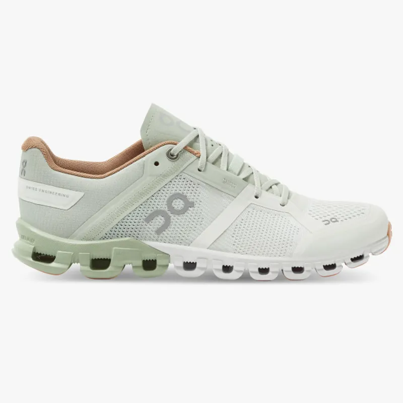 On Running Cloudflow Womens in Aloe/White