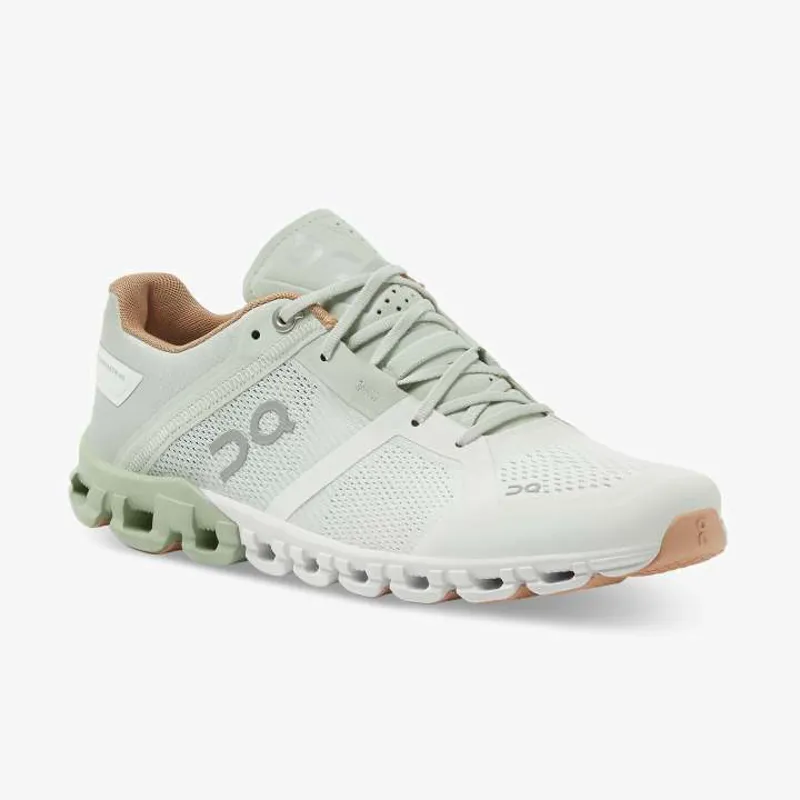 On Running Cloudflow Womens in Aloe/White-5
