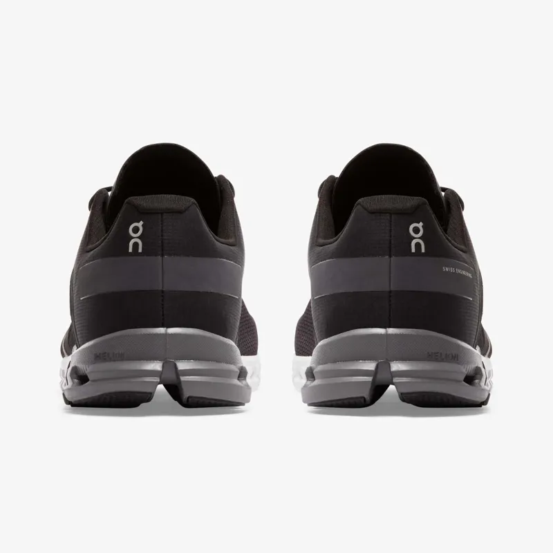 On Running Cloudflow Mens in Black/Asphalt-3