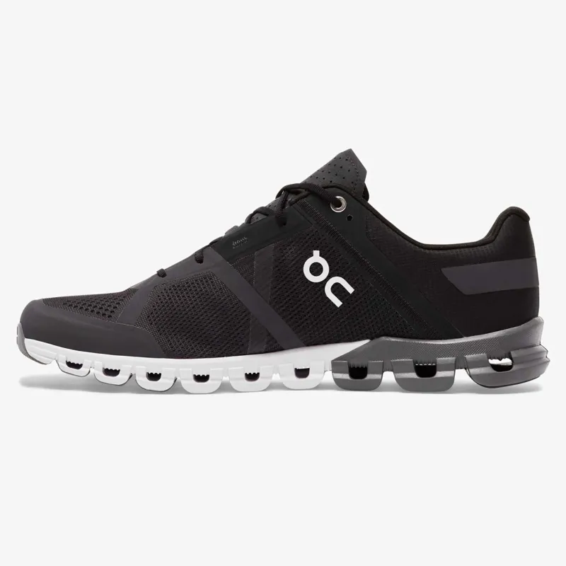 On Running Cloudflow Mens in Black/Asphalt-2