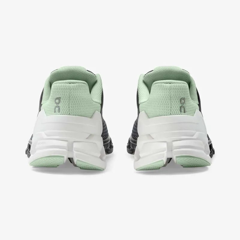 On Running Womens Cloudflyer in Black/White/Teal-2