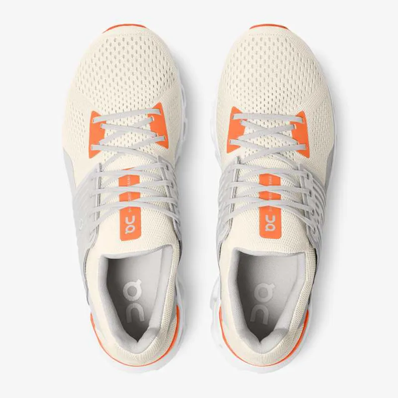 On Running Cloudswift 2 Mens in White/Flame-1