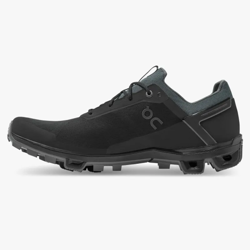 On Running Cloudventure Peak Women's in Black/Rock-1