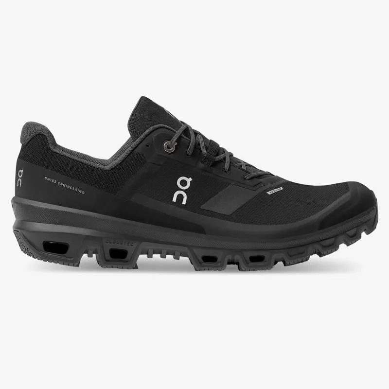 On Running Men's Cloudventure Waterproof shoe in black