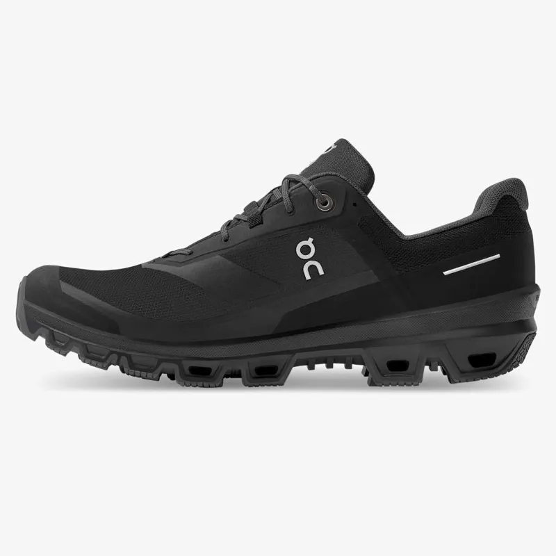 On Running Men's Cloudventure Waterproof shoe in black-1