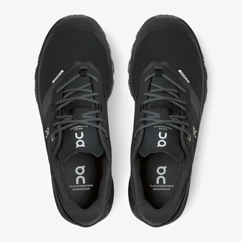 2022 On Running Women's Cloudventure Waterproof shoe in black-5