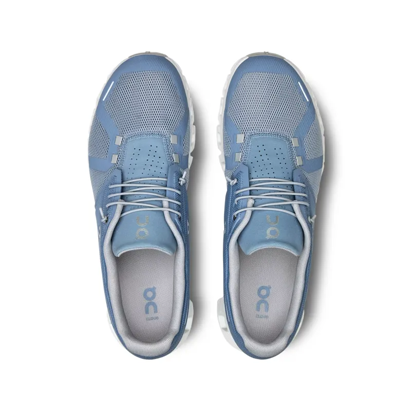 On Running Cloud 5 Mens trainer in Chambray/White-1