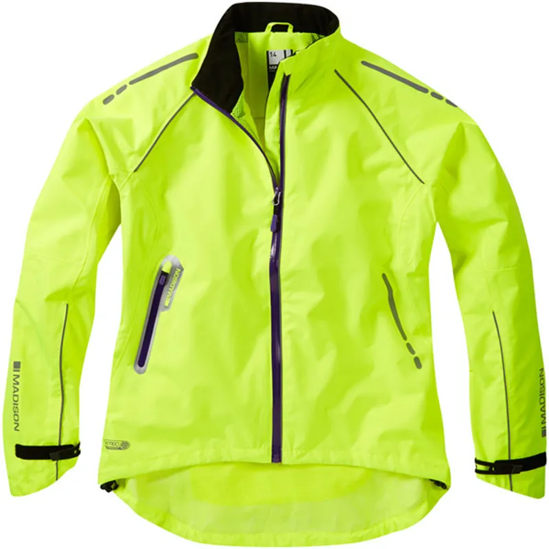 Madison Prima Hi-Vis Cycling Jacket Womens in Yellow