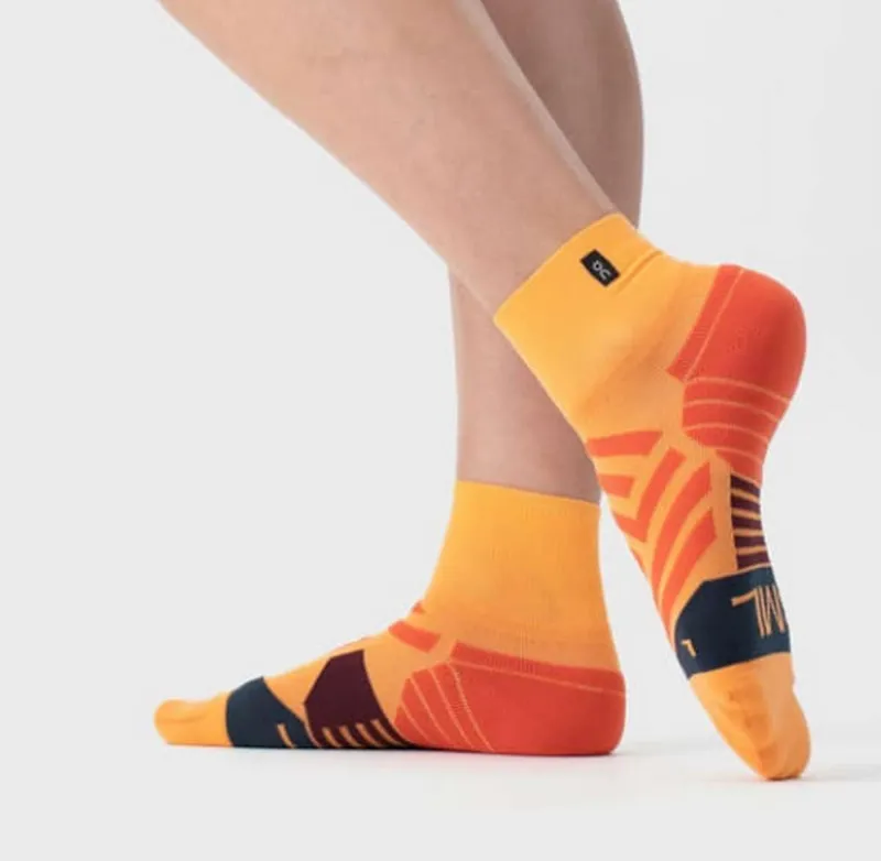 On Running Mid Sock Womens Coral/Navy-1