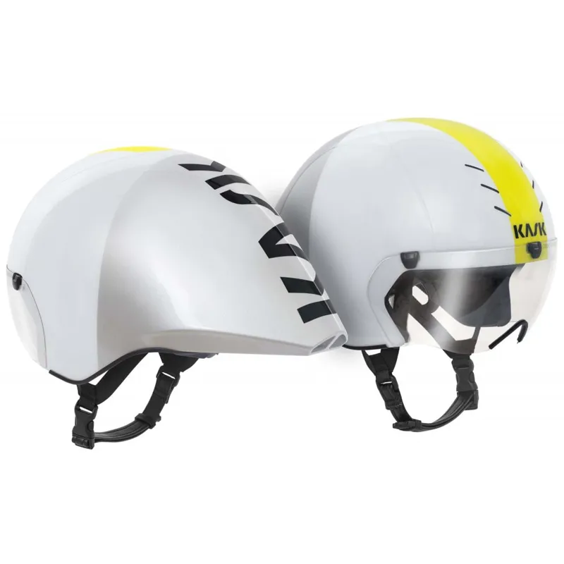 2018 Kask Mistral Time Trial Helmet White/Silver-3