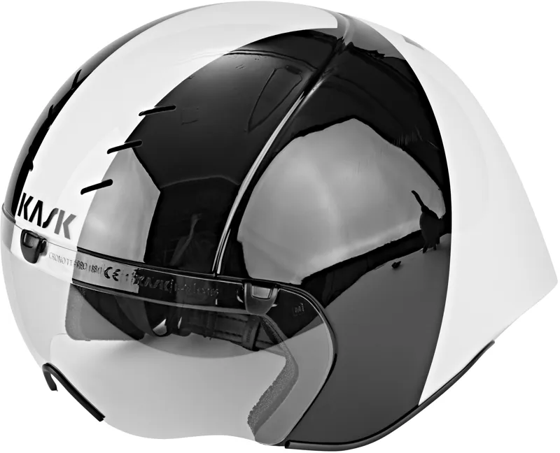 2018 Kask Mistral Time Trial Helmet Black/White-1