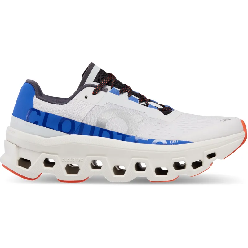 On Running Cloudmonster Womens Running Shoes in Frost/Cobalt