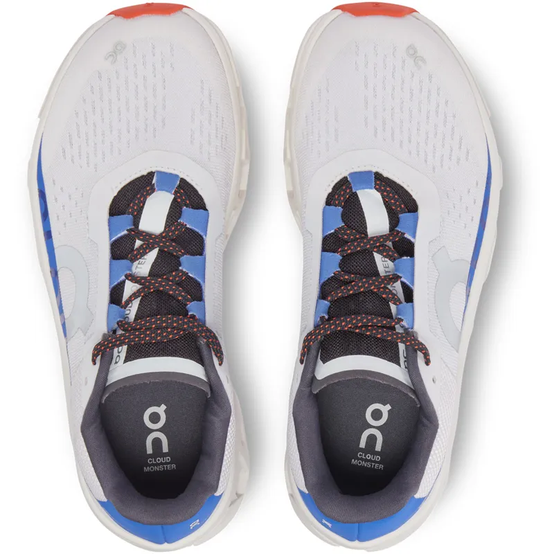 On Running Cloudmonster Womens Running Shoes in Frost/Cobalt-5