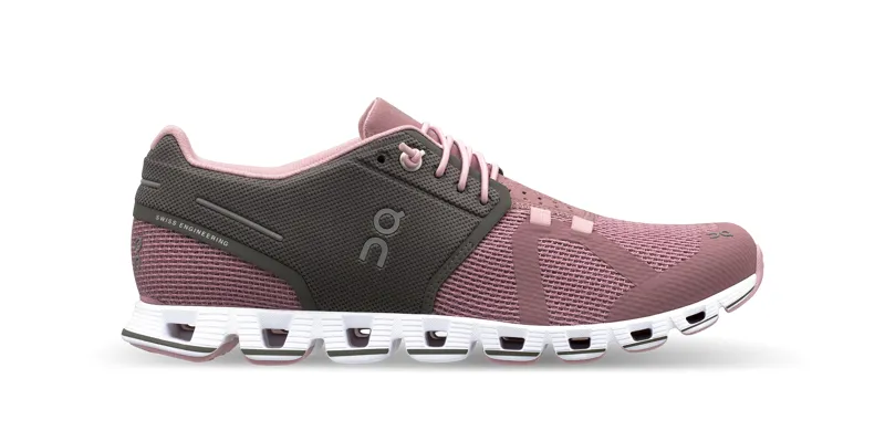2018 On Running Cloud Womens Shoe in Charcoal/Rose