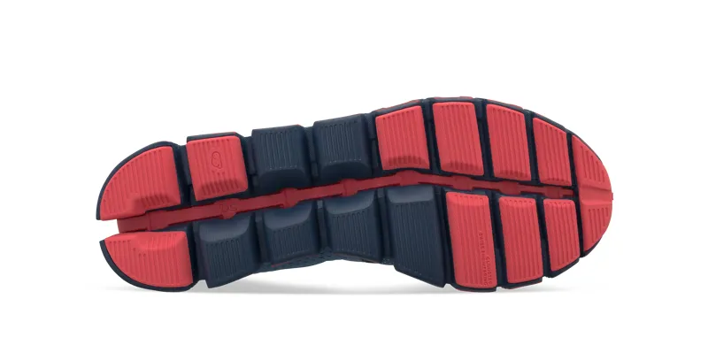 On Running Cloud X Womens Shoe in Lake/Coral-1