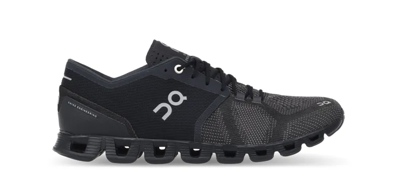 On Running Cloud X Mens Shoe in Black/Asphalt