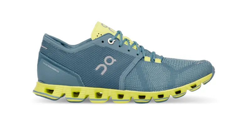 On Running Cloud X Womens Shoe in Niagra/Lime