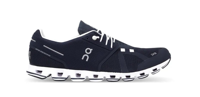 On Running Cloud Mens Shoe in Navy/White