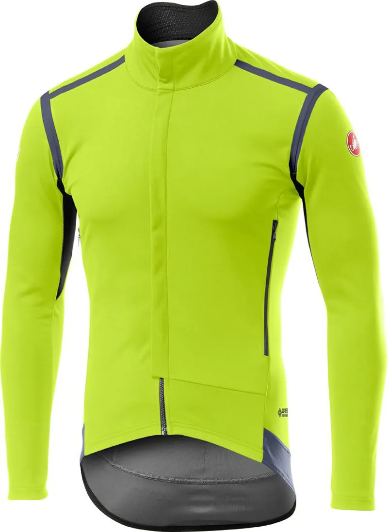 2019 Castelli Perfetto RoS Long Sleeve Mens Yellow Fluorescent