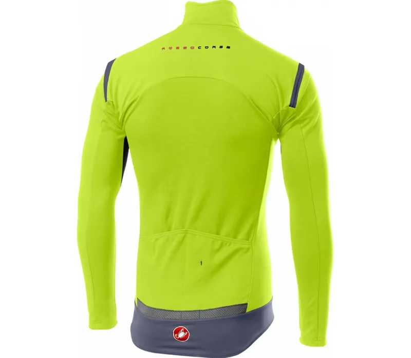 2019 Castelli Perfetto RoS Long Sleeve Mens Yellow Fluorescent-1