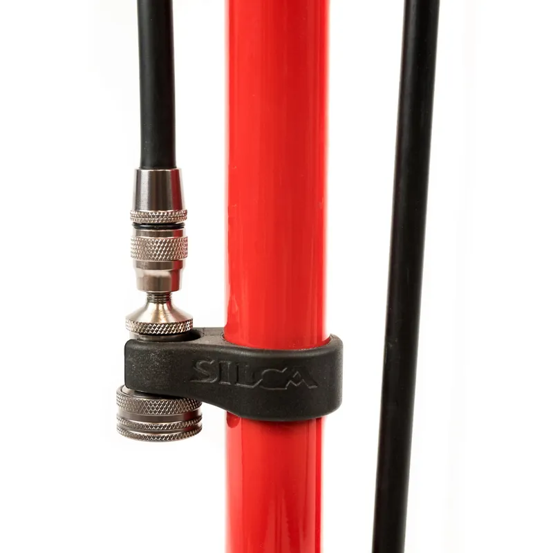 2018 Silca Pista Floor Pump Track Pump Red-2