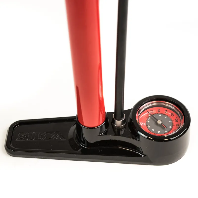 2018 Silca Pista Floor Pump Track Pump Red-3