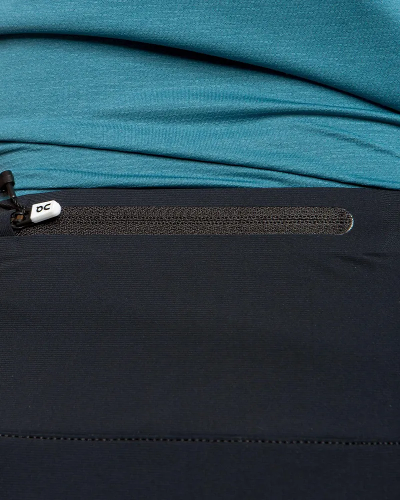 On Running Tights Womens in Black with Silver Detail-5