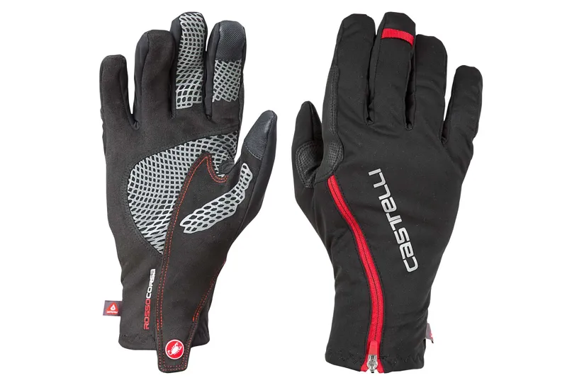 2018 Castelli Spettacolo RoS Winter Glove Black/Red
