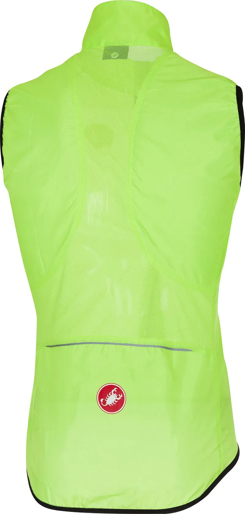 2019 Castelli Squadra Long VestMens Fluorescent Yellow-1