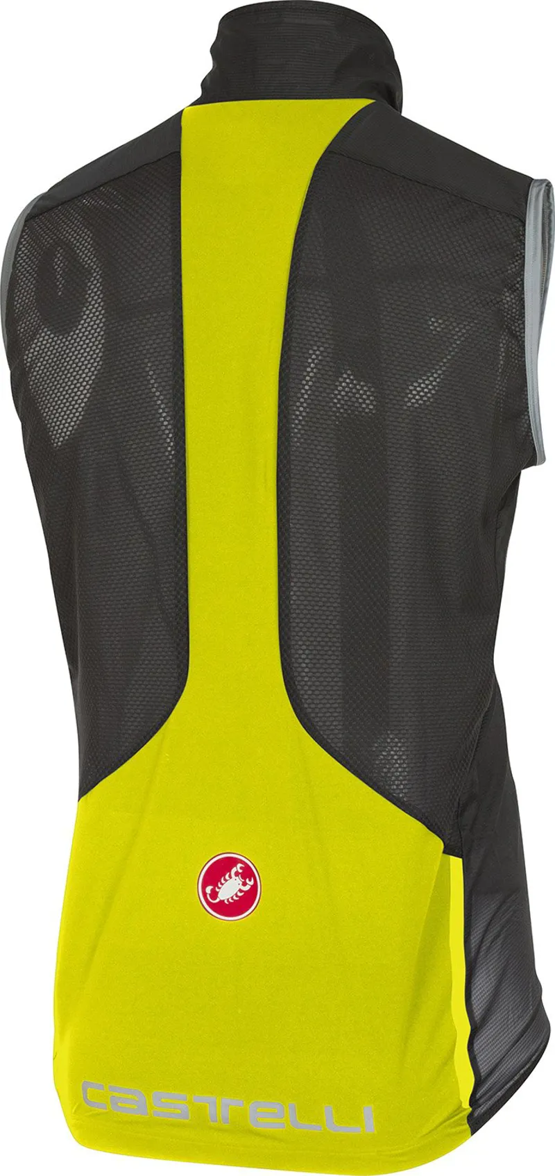 2019 Castelli Superleggera Vest Mens Grey/Fluorescent Yellow-1