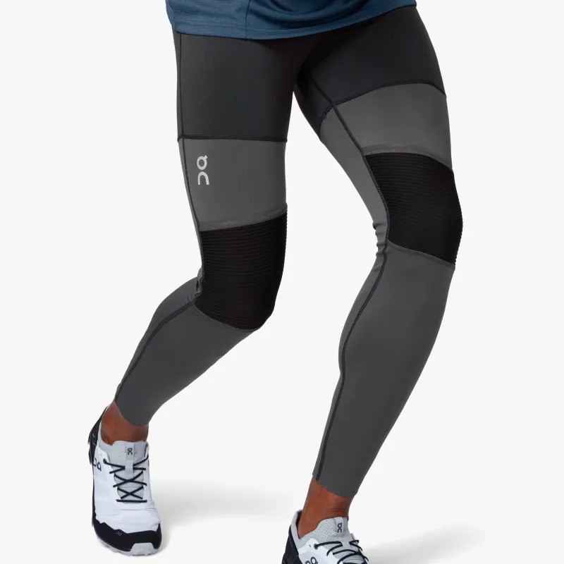 2019 On Running Long Tights Mens Black/Shadow-2