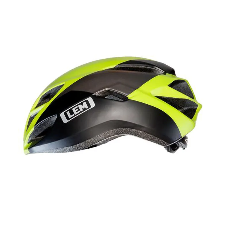 2019 LEM Volata Road Cycling Helmet Black/Fluorescent Yellow-1