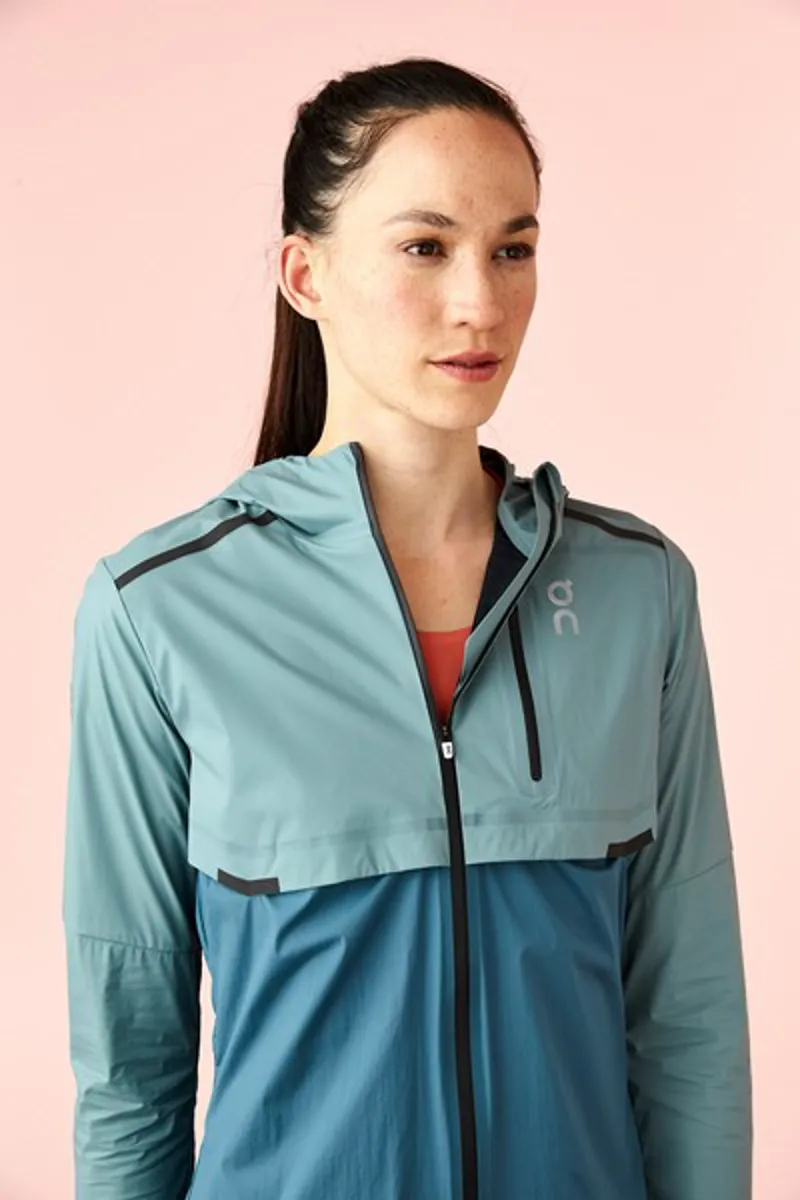 2019 On Running Weather Jacket Womens Sea/Storm-1