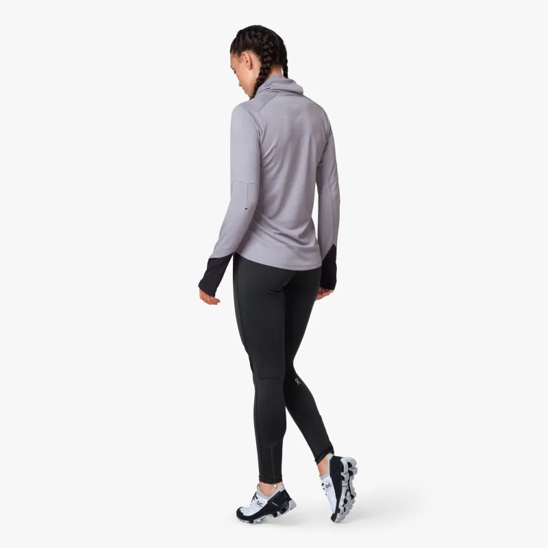 2019 On Running Weather Shirt Womens Fossil/Rock-2