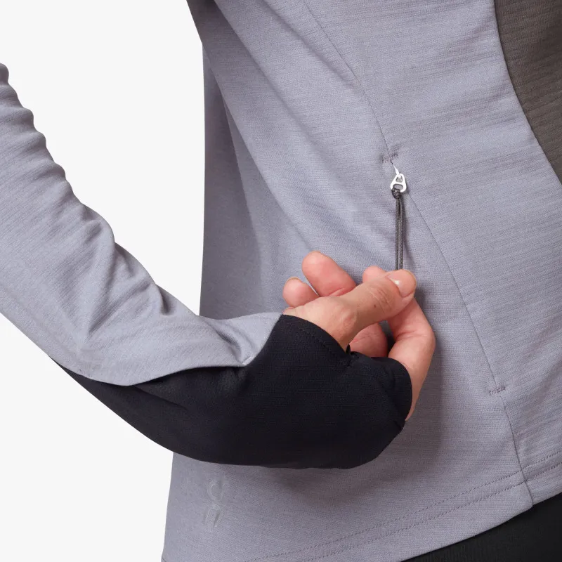 2019 On Running Weather Shirt Womens Fossil/Rock-3