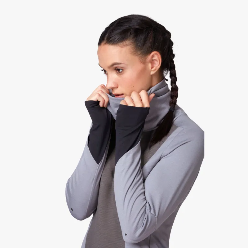 2019 On Running Weather Shirt Womens Fossil/Rock-5