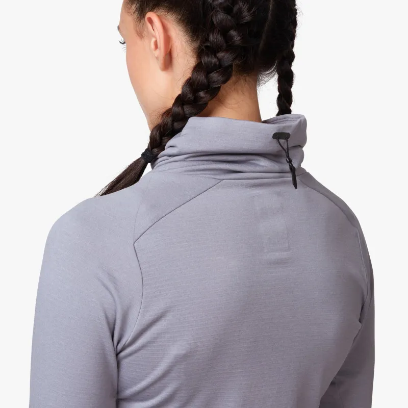 2019 On Running Weather Shirt Womens Fossil/Rock-6