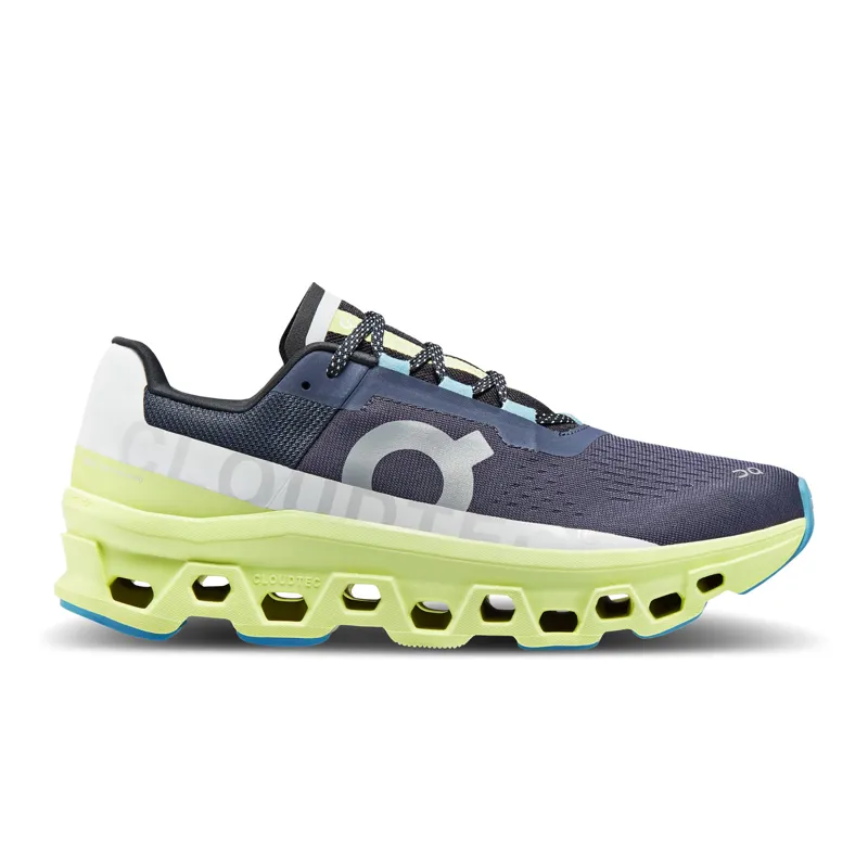 On Running Cloudmonster Mens Running Shoes in Iron/Hay
