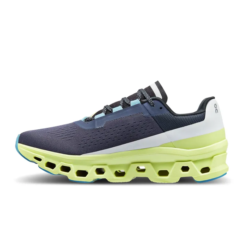 On Running Cloudmonster Mens Running Shoes in Iron/Hay-4